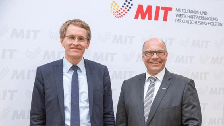 Stefan Lange mit Daniel Günther Stefan Lange mit Daniel Günther