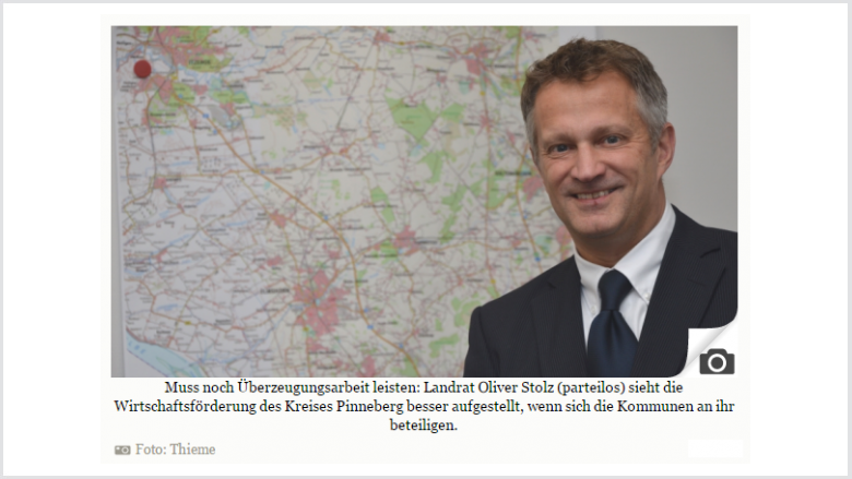 Landrat Oliver Stolz wirbt für die neue WEP Landrat Oliver Stolz wirbt für die neue WEP